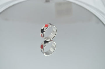 Spades Style Silver Ring